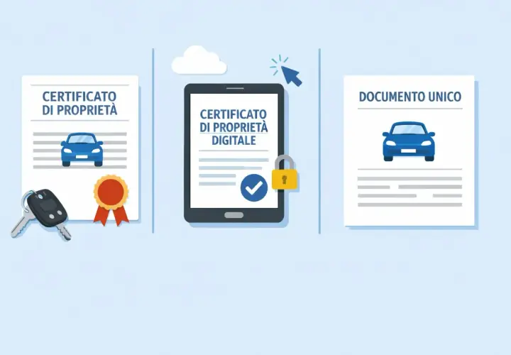 Il **cdp digitale da quando** è disponibile, semplifica la gestione dei documenti auto. Chiavi, certificato cartaceo e digitale, e documento unico affiancati.