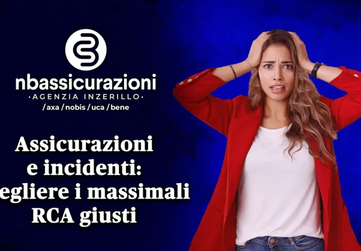 Donna stressata con mani sui capelli, testo su assicurazioni e cosa sono i massimali RCA.