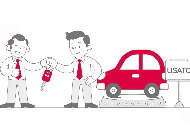 Un venditore consegna le chiavi di un'auto usata, ma la mancata iscrizione al PRA da parte del concessionario crea problemi.