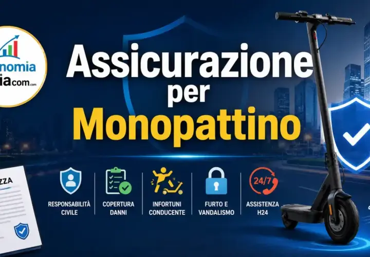 Assicurazione per monopattino: copre responsabilità civile, danni, infortuni conducente, furto e vandalismo. L'obbligo assicurazione monopattino è importante.