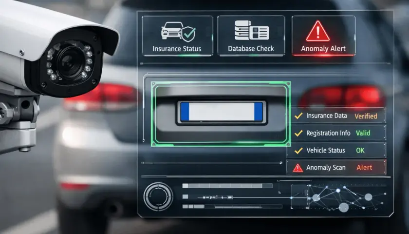 Sistema di sorveglianza auto: come vedere se l'assicurazione è attiva. Verifica dati, targa e stato del veicolo.