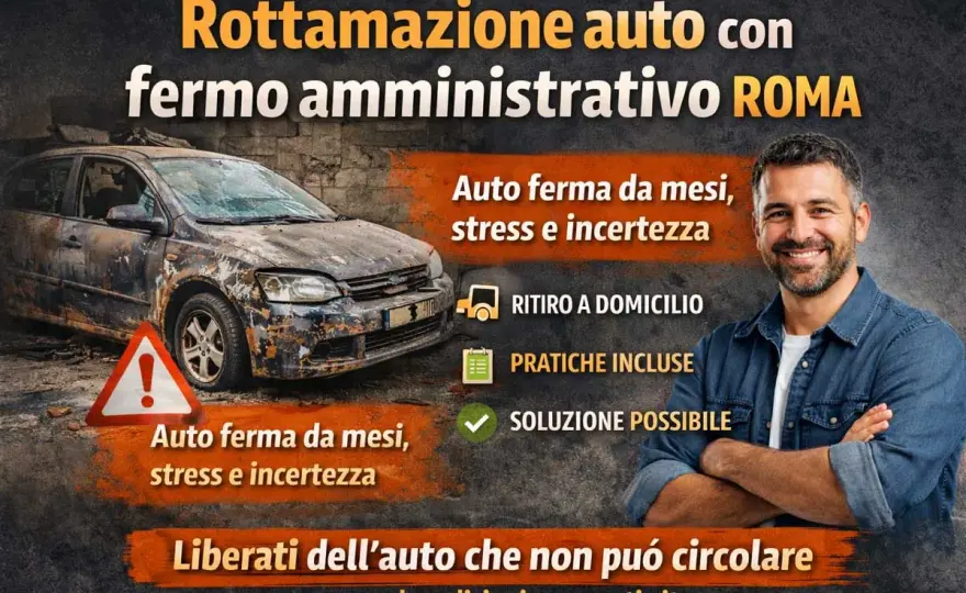 Auto con fermo amministrativo, come demolirla correttamente