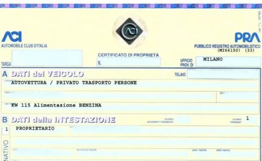 Certificato di proprietà digitale auto - guida pratica