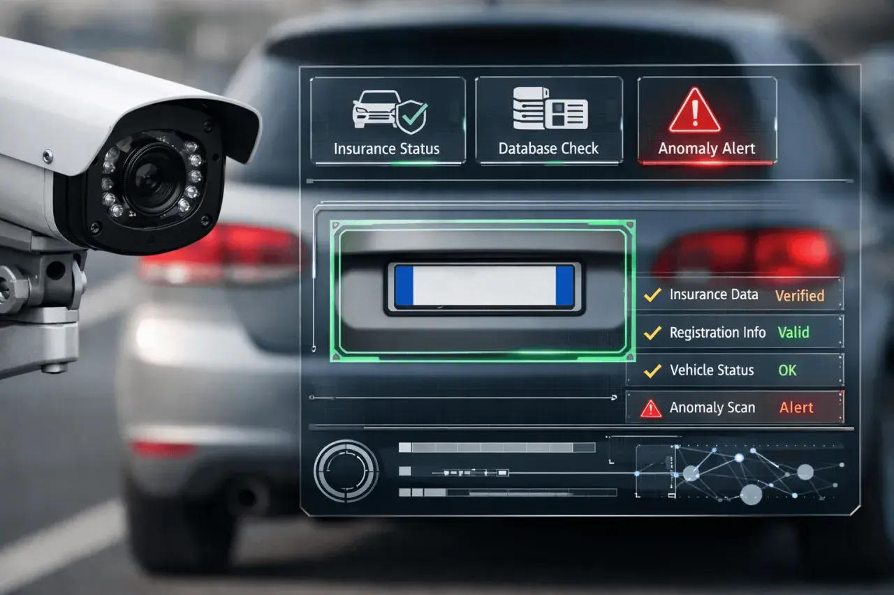 Sistema di sorveglianza auto: come vedere se l'assicurazione è attiva. Verifica dati, targa e stato del veicolo.