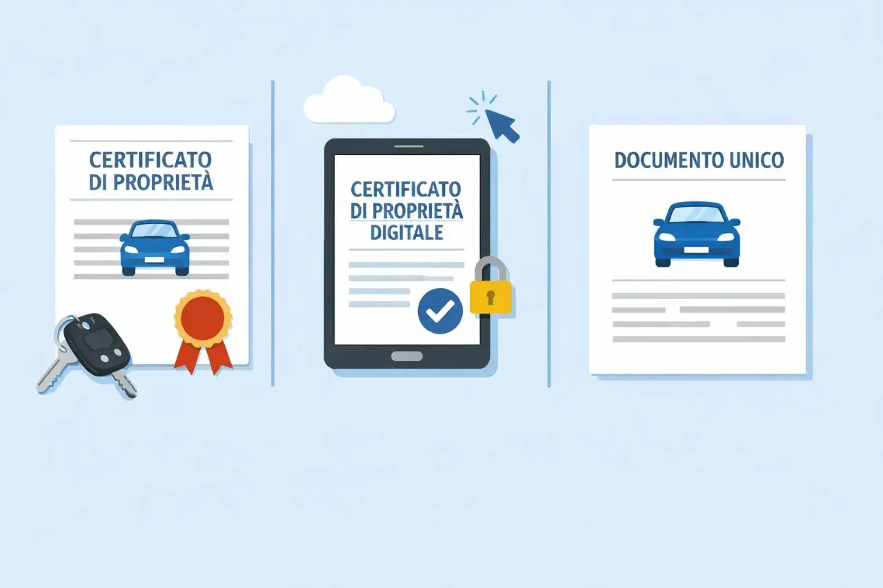 Il **cdp digitale da quando** è disponibile, semplifica la gestione dei documenti auto. Chiavi, certificato cartaceo e digitale, e documento unico affiancati.